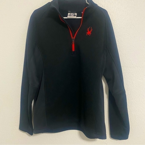 SPYDER Men’s Outbound Quarter Zip Core Pullover Sweater Large NWOT - Picture 2 of 11